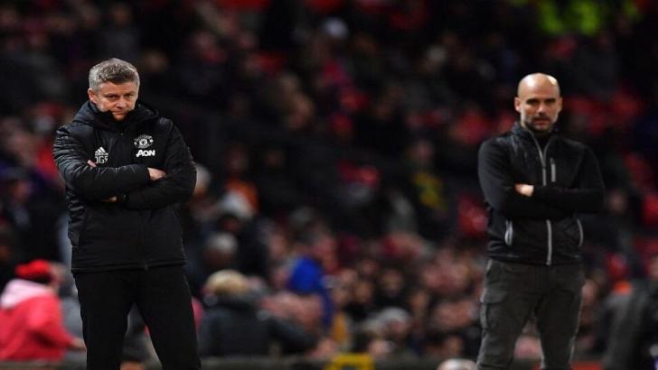 Ole Gunnar Solskjaer and Pep Guardiola